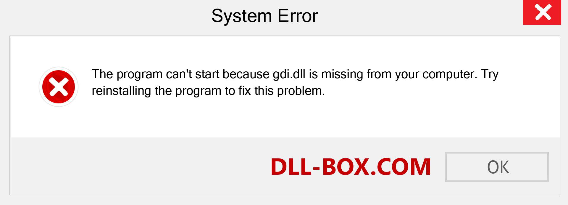  gdi.dll file is missing?. Download for Windows 7, 8, 10 - Fix  gdi dll Missing Error on Windows, photos, images